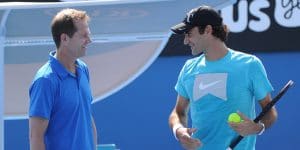 Stefan Edberg and Roger Federer