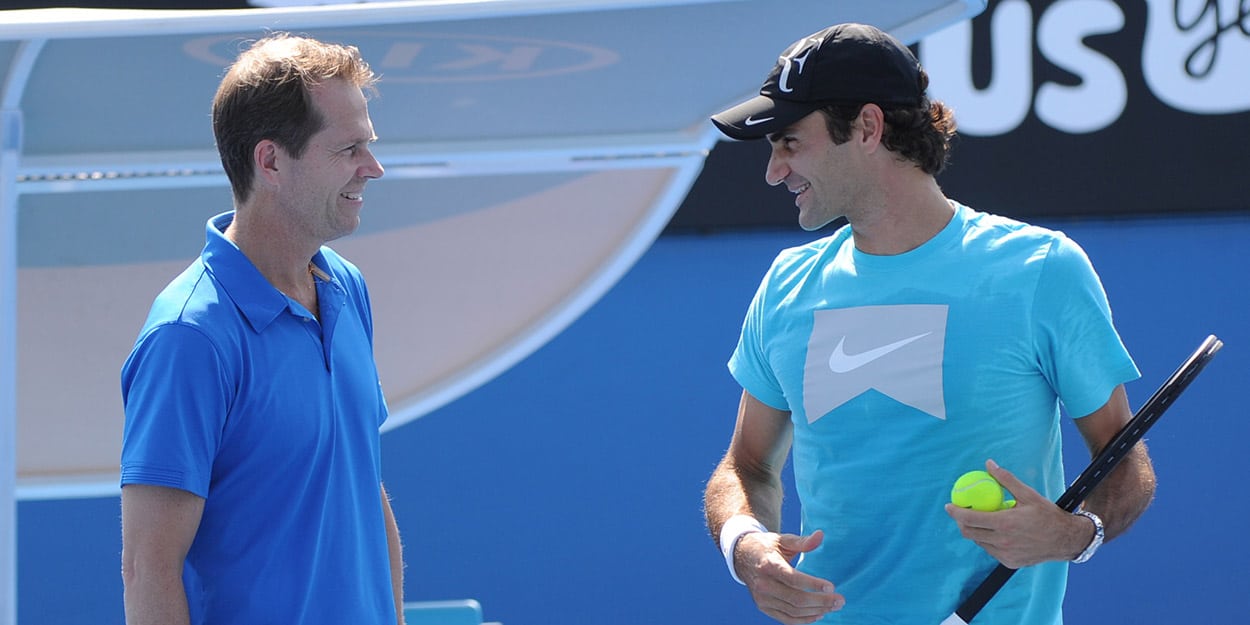 Stefan Edberg and Roger Federer