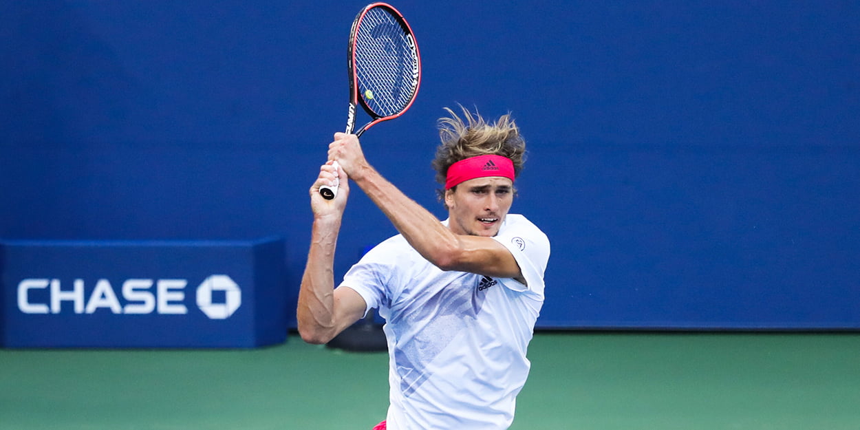 Alexander Zverev in action