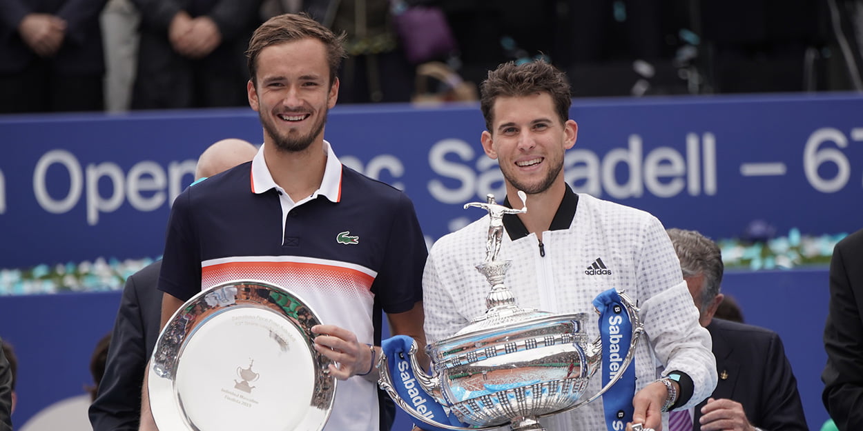 Dominic Thiem and Daniil Medvedev Barcelona final