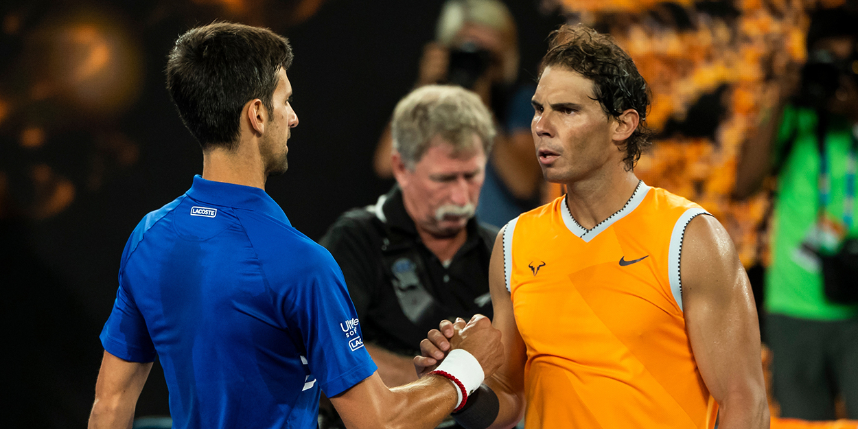 Novak Djokovic and Rafael Nadal