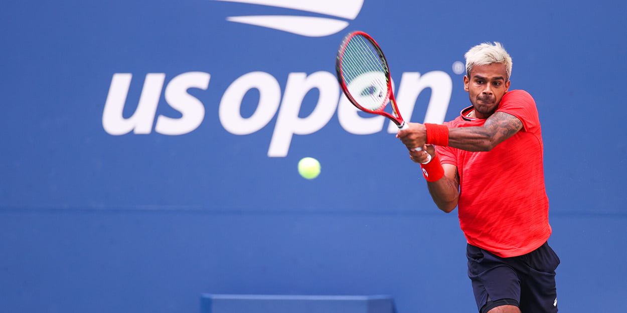 Sumit Nagal backhand at US Open