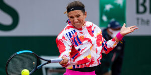 Victoria Azarenka forehand at Roland Garros