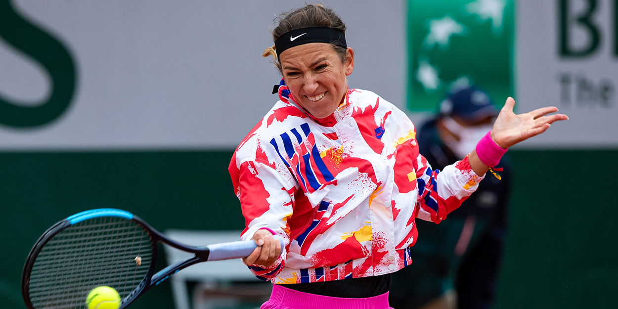 Victoria Azarenka forehand at Roland Garros