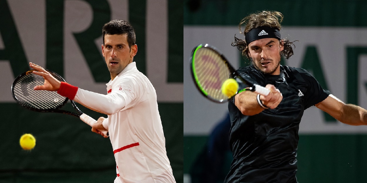 Novak Djokovic and Stefanos Tsitsipas