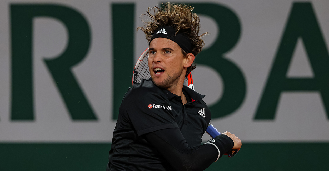 Dominic Thiem forehand Roland Garros