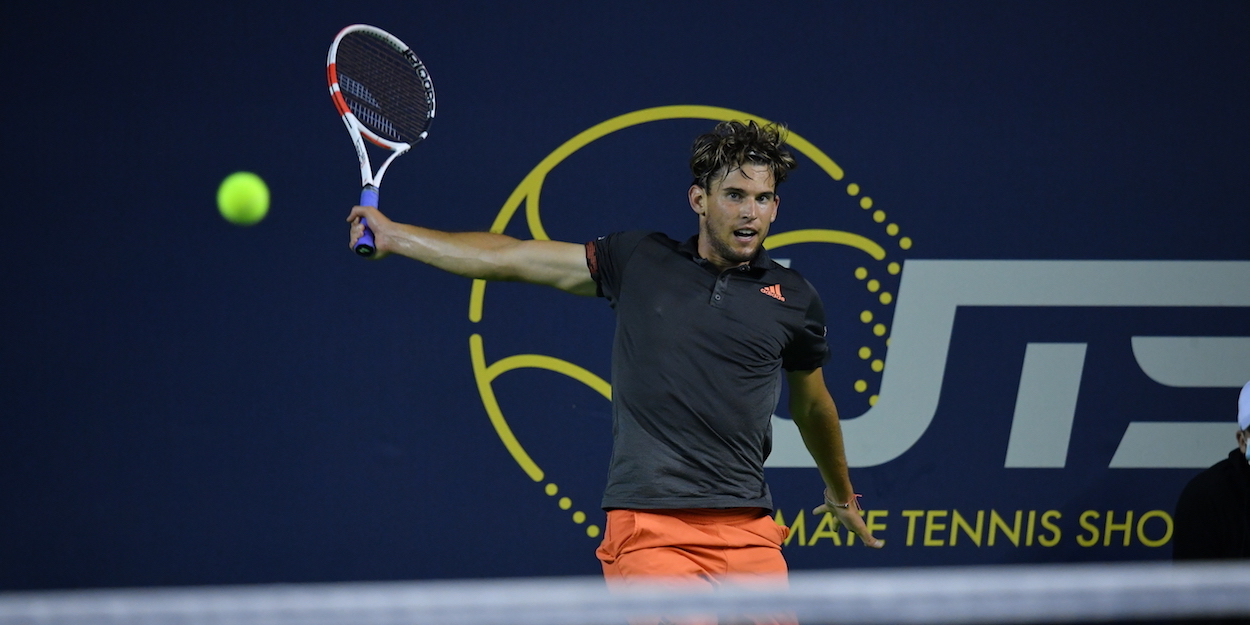 Dominic Thiem plays UTS at the Mouratoglou Academy