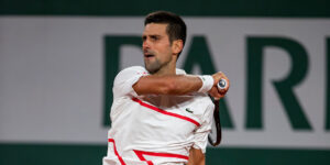 Novak Djokovic forehand Roland Garros