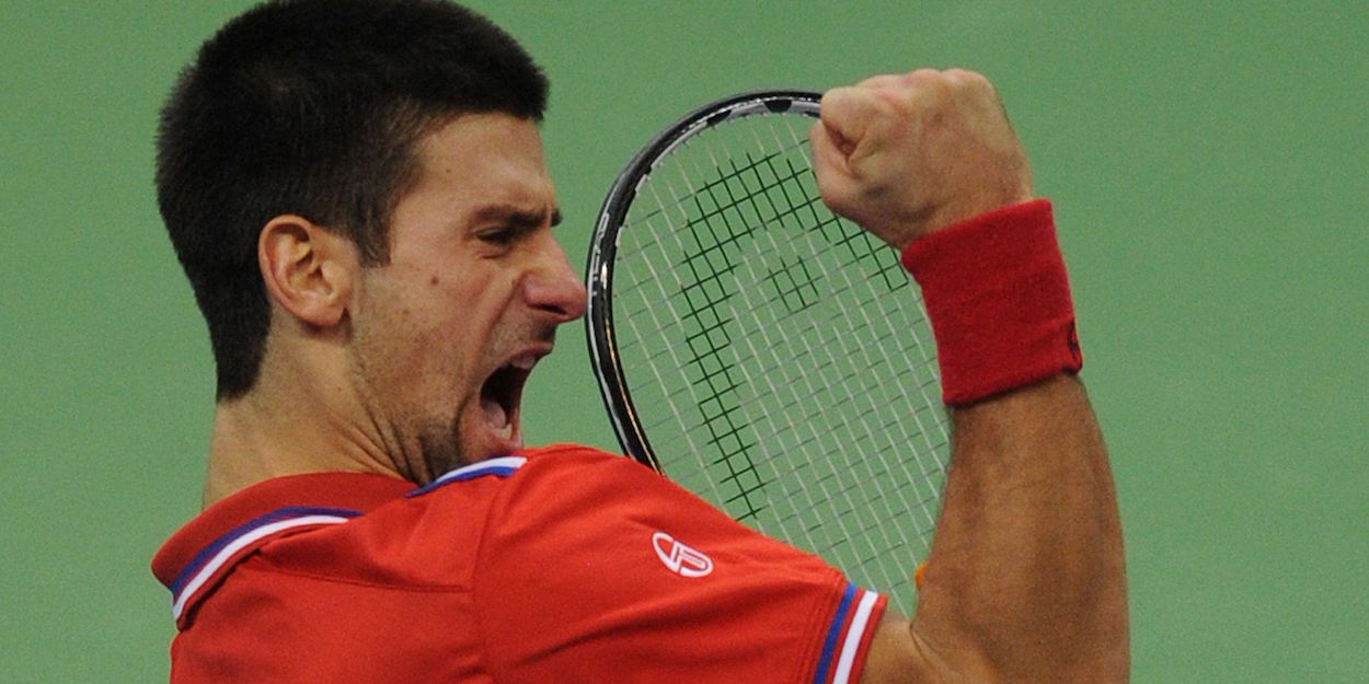 Djokovic beats Monfils Davis Cup 2010