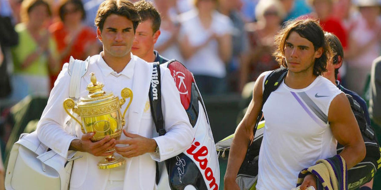 Federer beats Nadal Wimbledon final 2007
