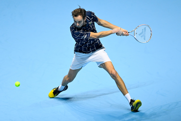 On a roll: Daniil Medvedev won all 5 of his matches on his way to victory at the 2020 ATP Finals