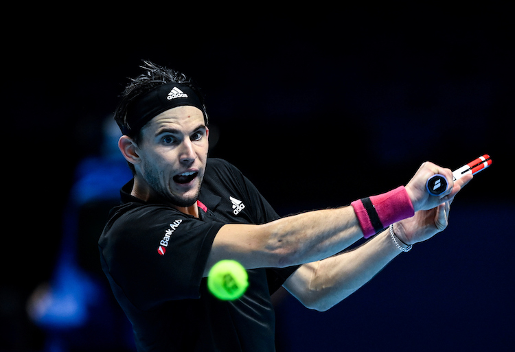 Like Medvedev, Dominic Thiem beat both Rafa Nadal and Novak Djokovic at the 2020 ATP Finals in London