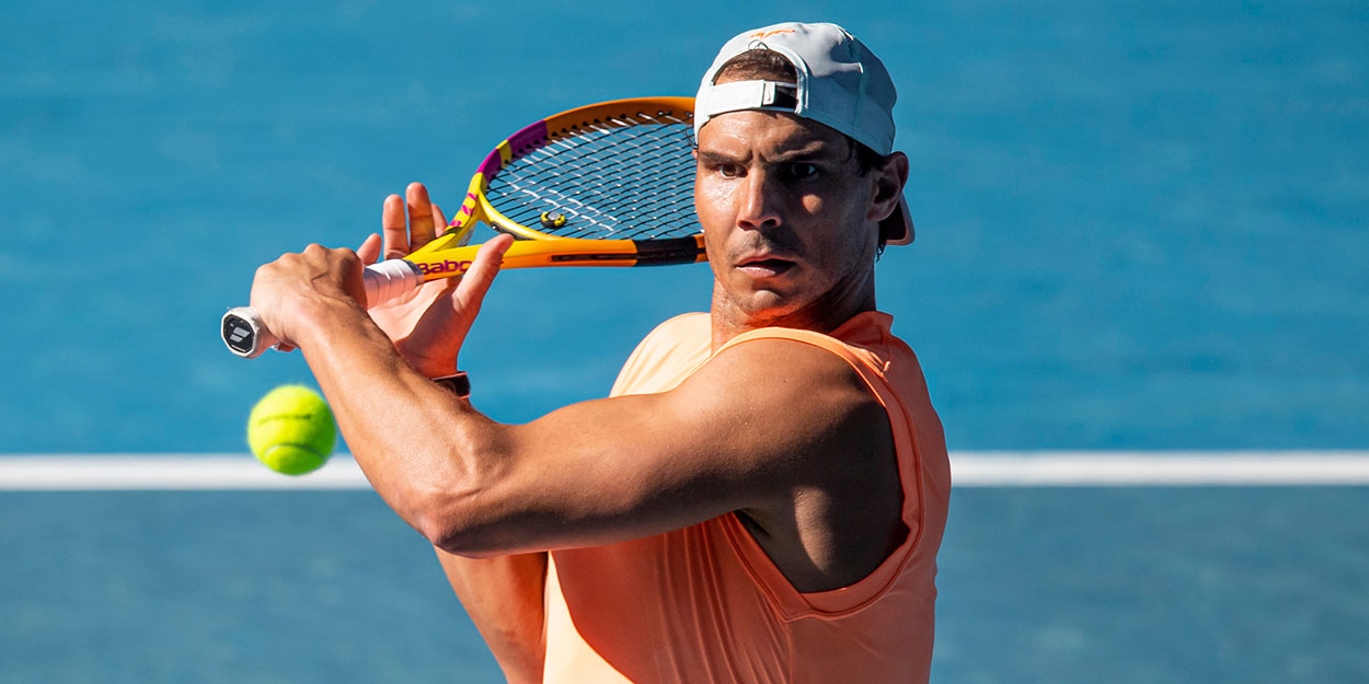 Rafael Nadal backhand practice