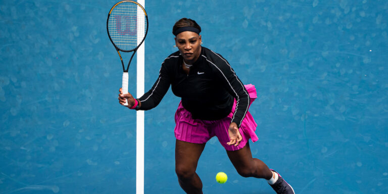 FILE**Serena Williams celebrates after winning her match at the Dubai Open  tennis Tournament in Dubai, United Arab Emirates, March 3, 2005. Despite  her acting career and fashion business, Williams claims tennis is