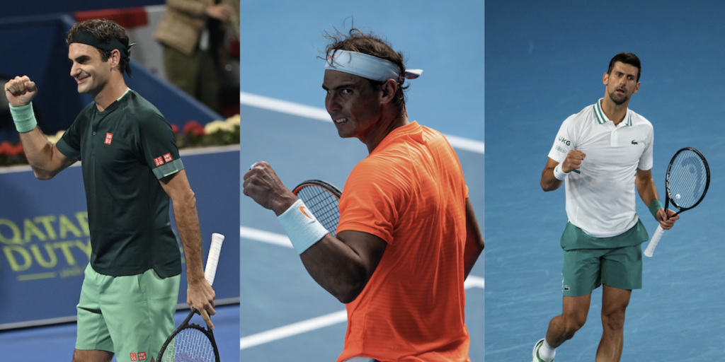 Roger Federer Rafa Nadal Novak Djokovic