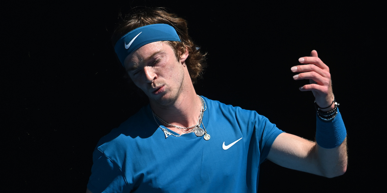 Andrey Rublev Frustrated Australian Open