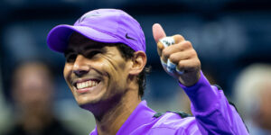 Rafael Nadal smiles US Open 2019