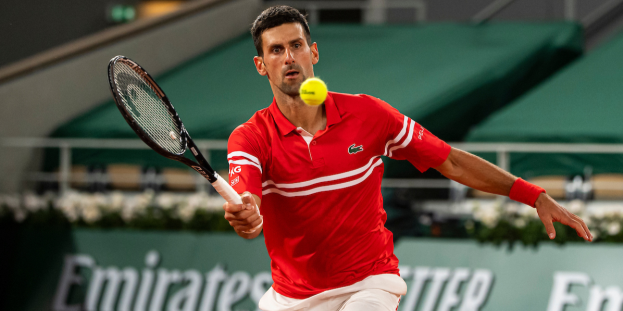 DJOKOVIC ROLAND GARROS 2021 volley