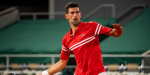 Novak Djokovic forehand French Open