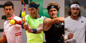Roland Garros mens semi finals Djokovic Nadal Zverev Tsitsipas