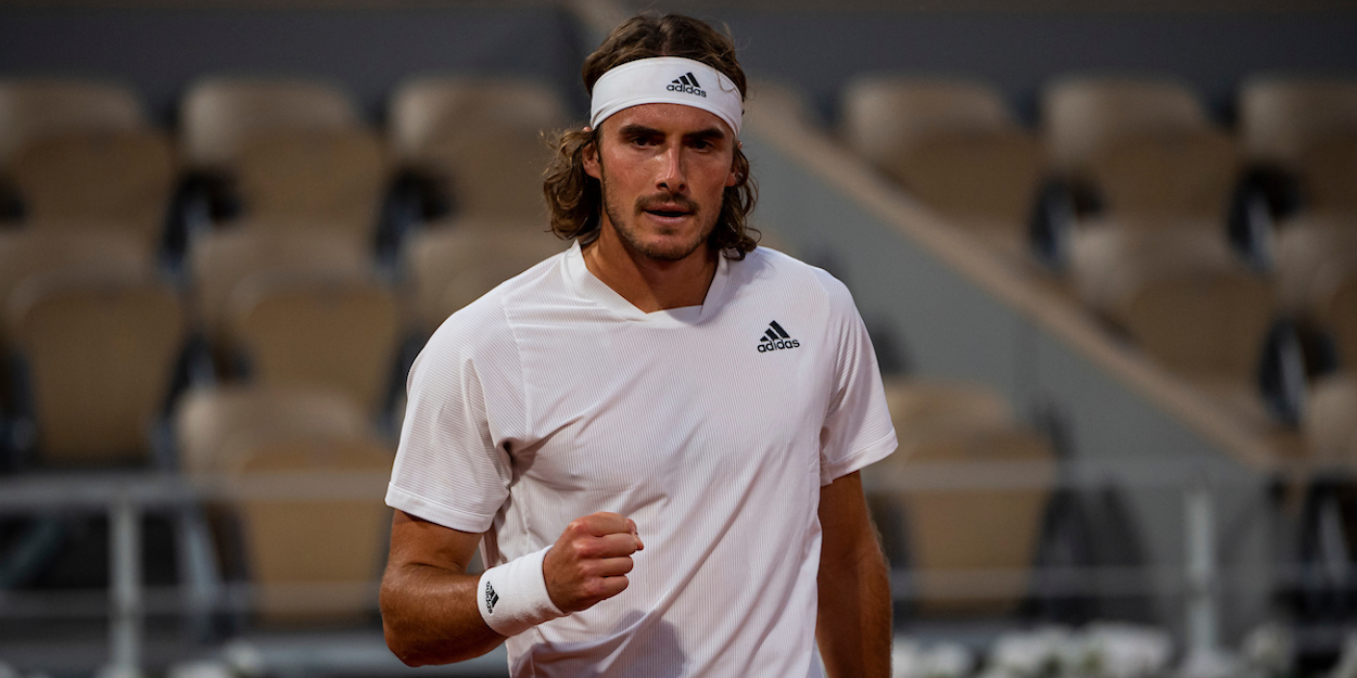 WATCH Stefanos Tsitsipas foiled by a towel during French Open win