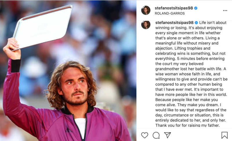 Stefanos Tsitsipas Instagram