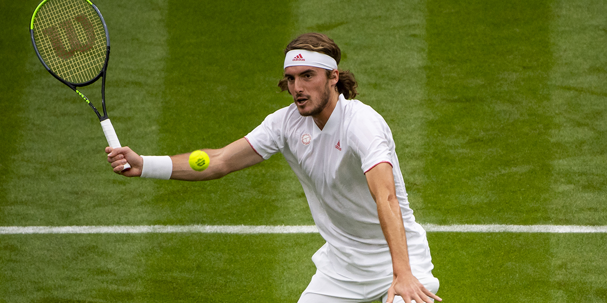 Stefanos Tsitsipas Wimbledon volley