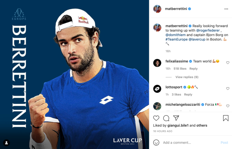 Berrettini Laver Cup