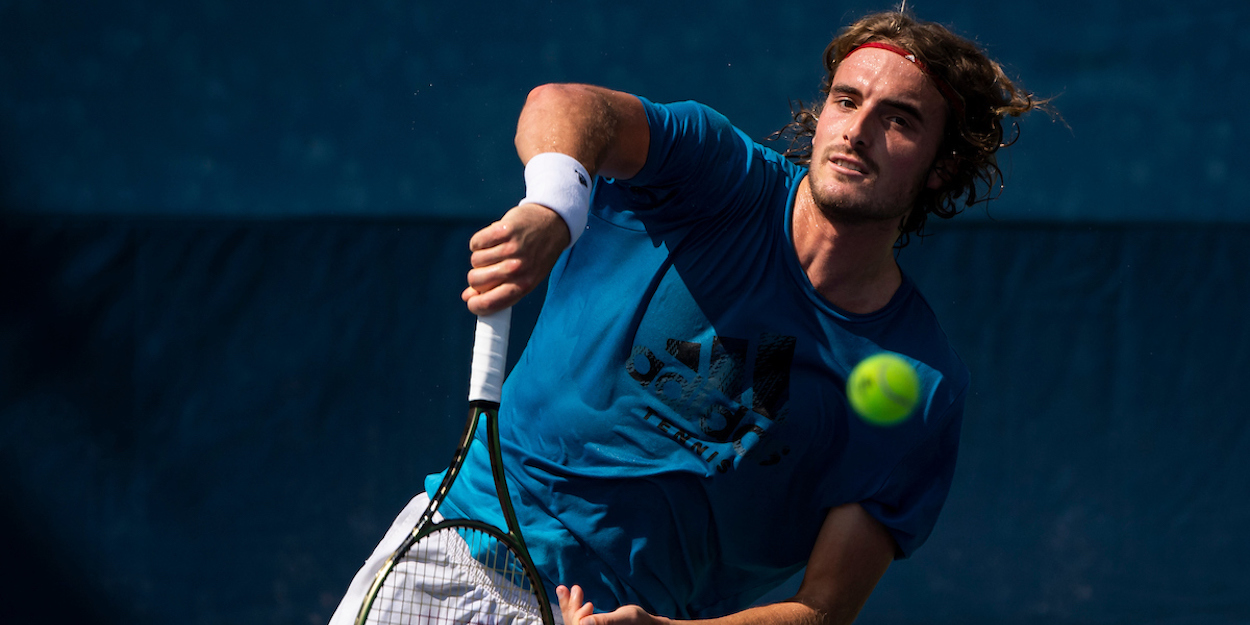 Stefanos Tsitsipas Practice US Open 2021