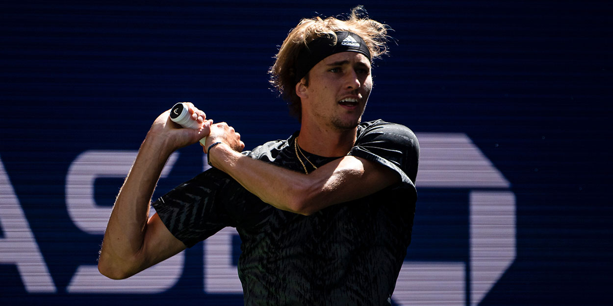 Alexander Zverev backhand at US Open