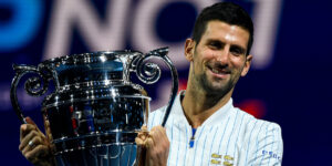 Novak Djokovic year-end No. 1 trophy ATP Finals 2020
