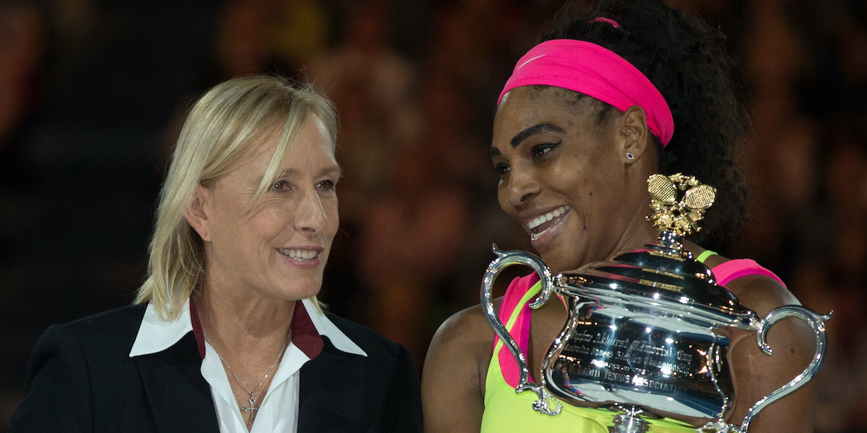 Serena Williams Martina Navratilova WTA legends