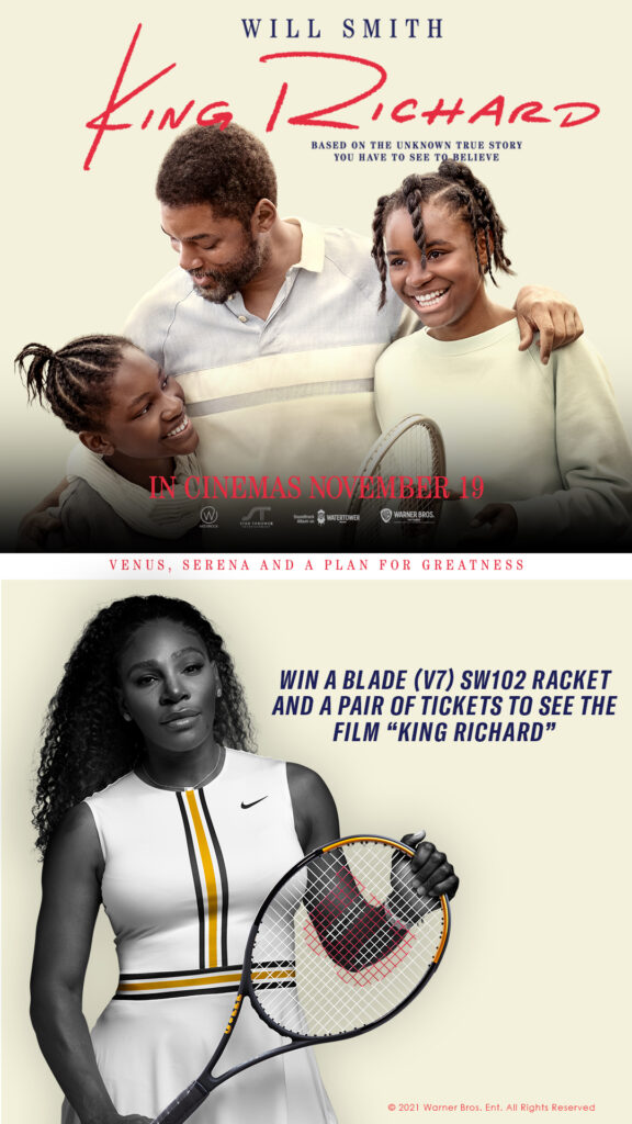 Serena Williams King Richard competition poster