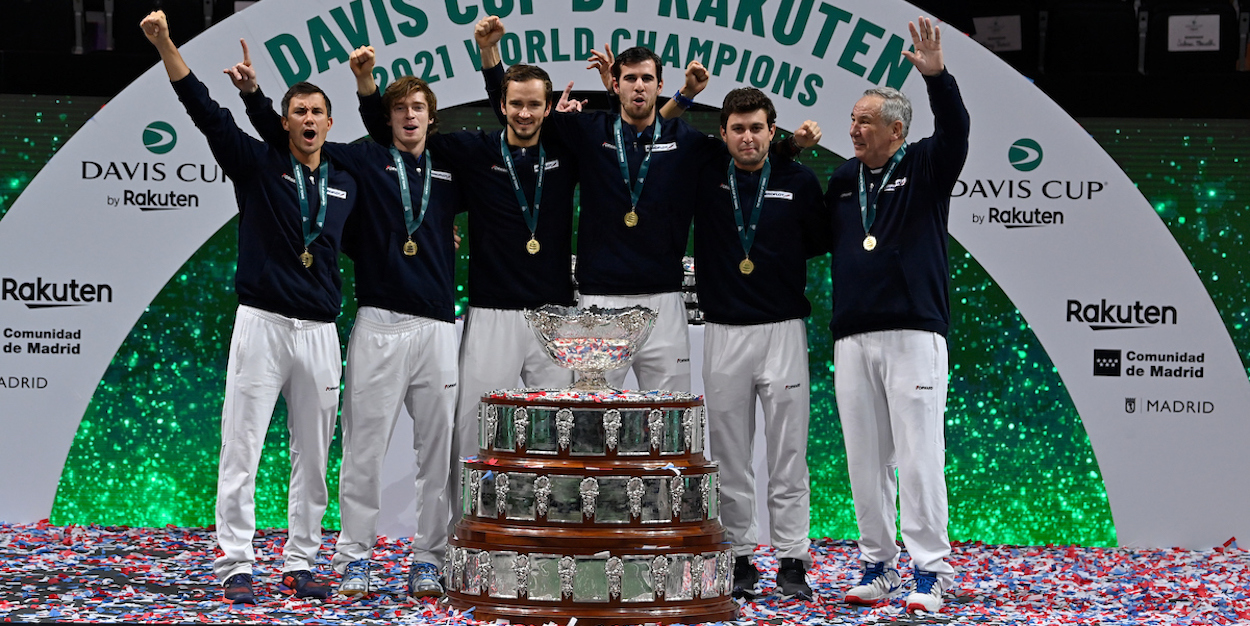 2021 Davis Cup Finals Russian Winning Team