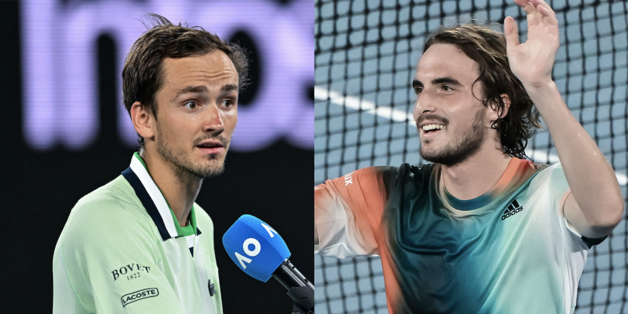 Daniil Medvedev Stefanos Tsitsipas Australian Open 2022