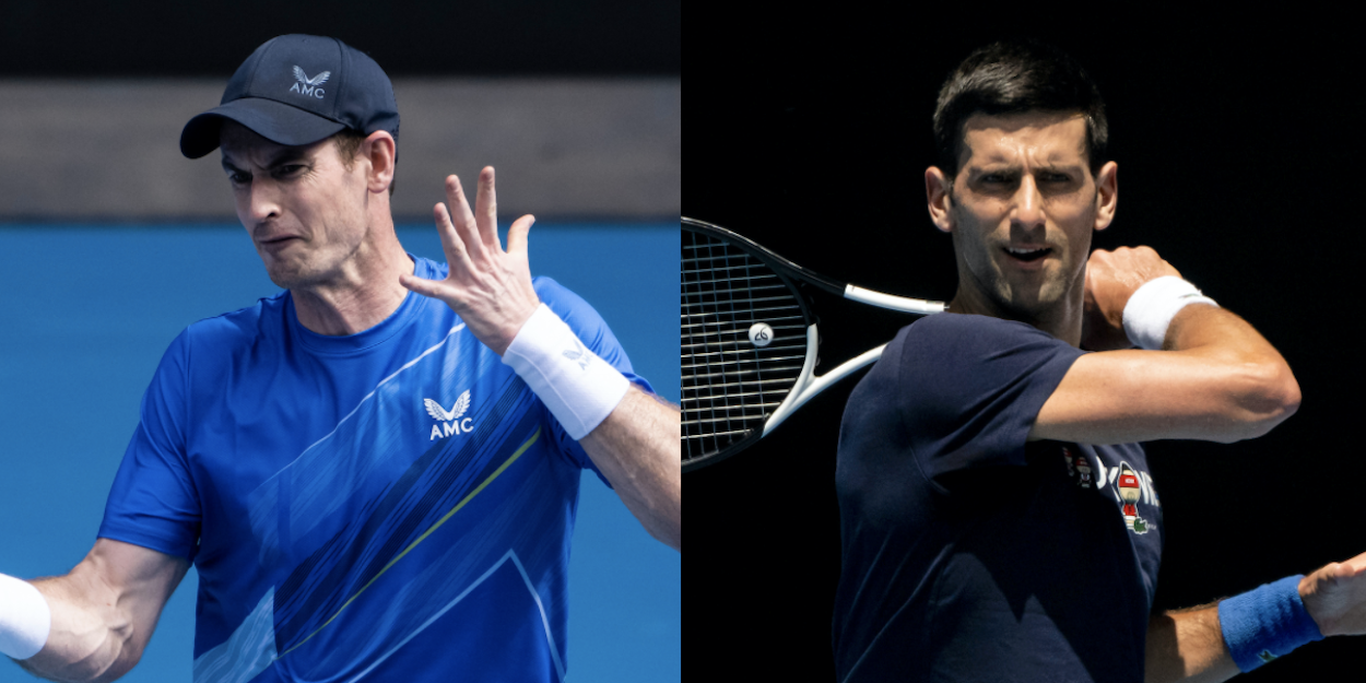 Novak Djokovic Andy Murray Australian Open series 2022