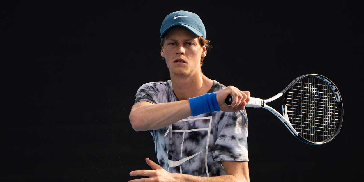 Jannik Sinner Australian Open practice