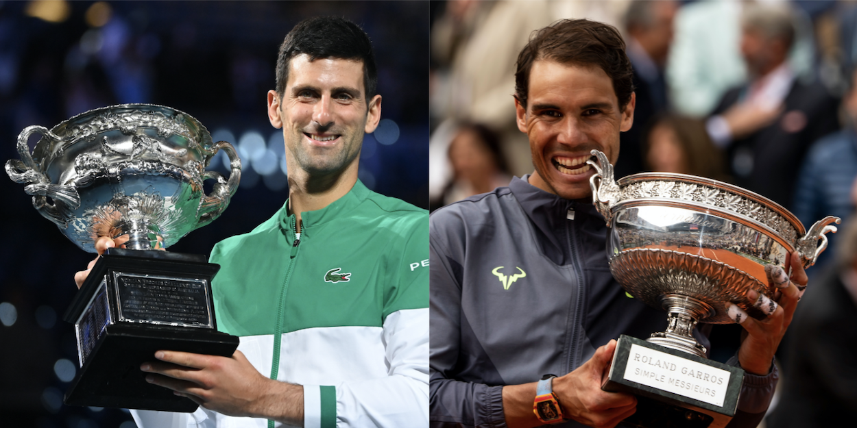 Novak Djokovic Rafael Nadal Australian Open Roland Garros combo