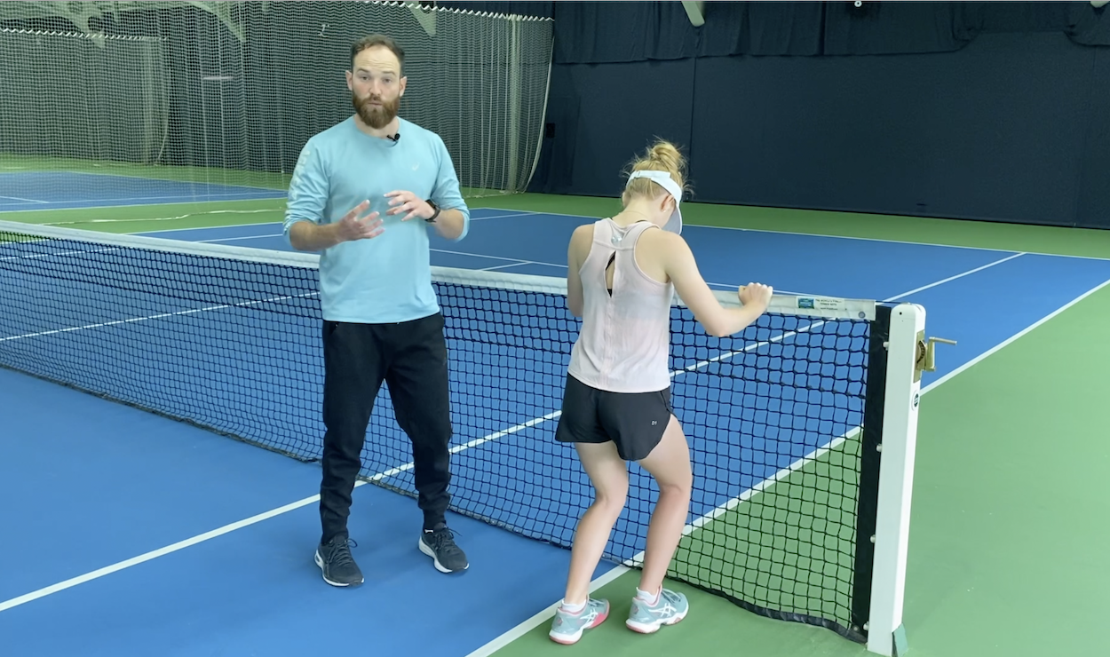 Tennis warm up drills with JTC and ASICS