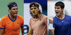 Nadal Tsitsipas Alcaraz ATP Race Top Three - US Open draw