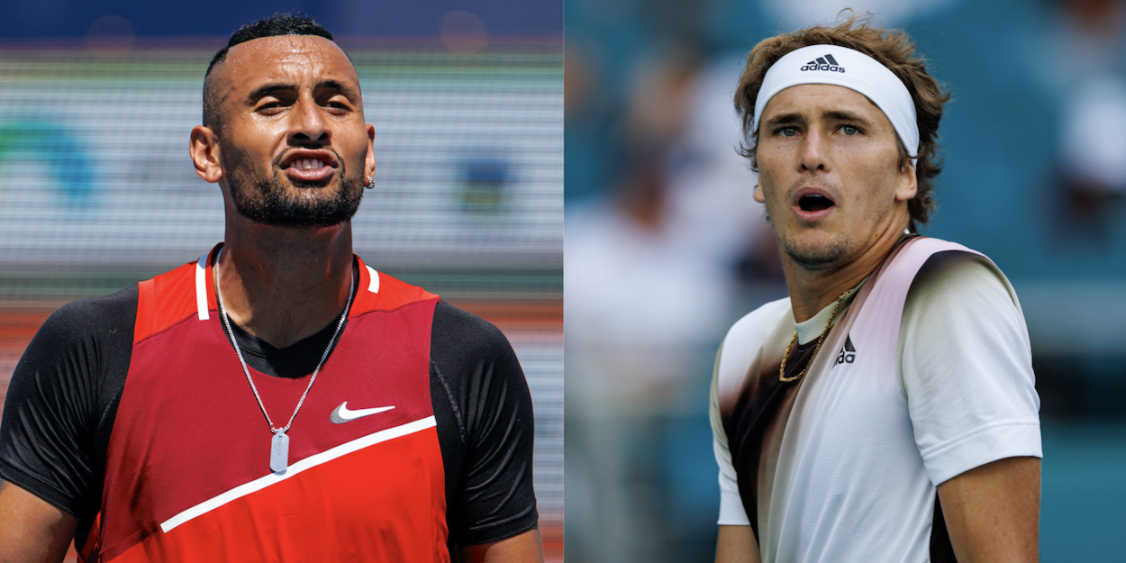 Nick Kyrgios Alexander Zverev ATP code violations