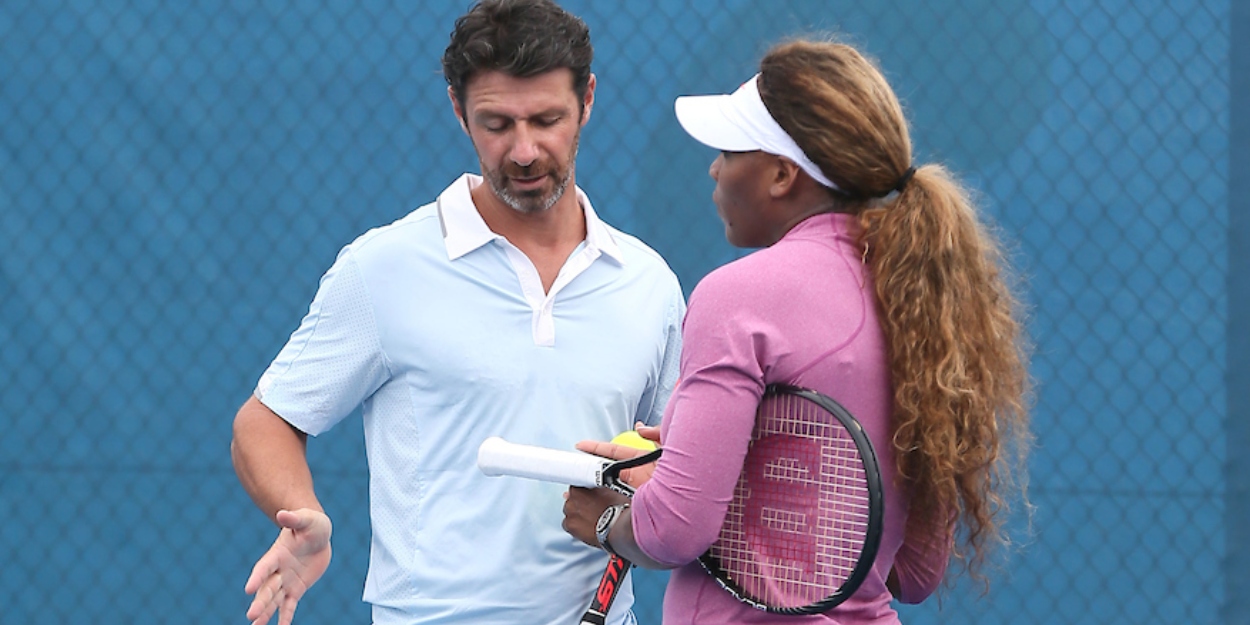 Patrick Mouratoglou Serena Williams Brisbane International 2014