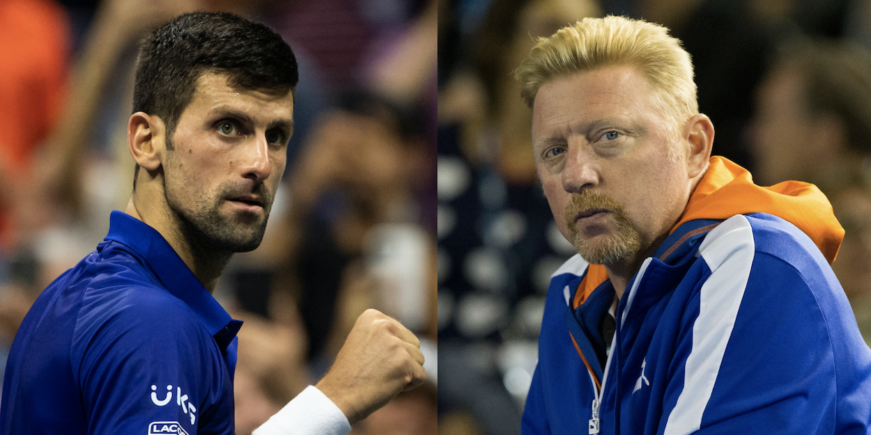 Novak Djokovic Boris Becker