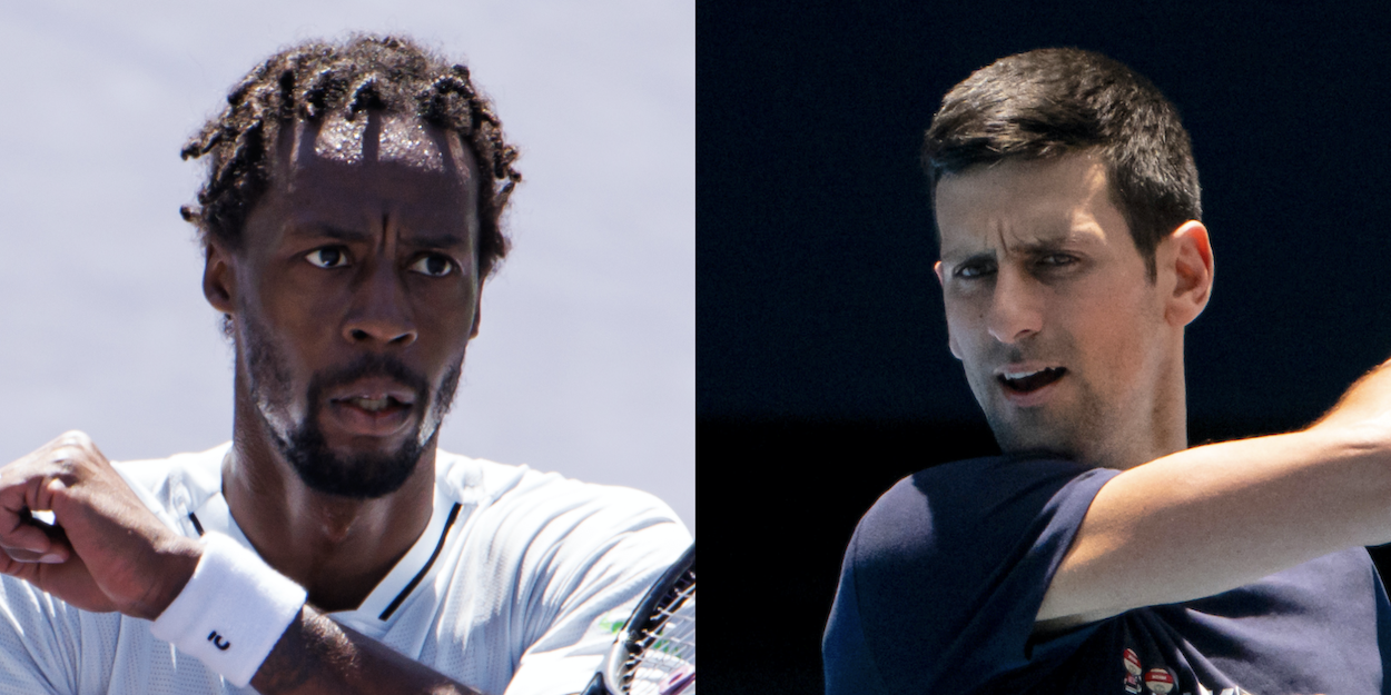 Gael Monfils Novak Djokovic