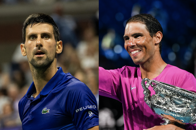 Nadal Djokovic Roland Garros 2022 Slam Race