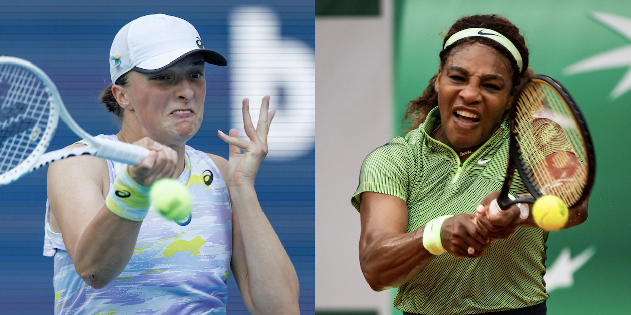 Iga Swiatek Serena Williams Roland Garros comparison