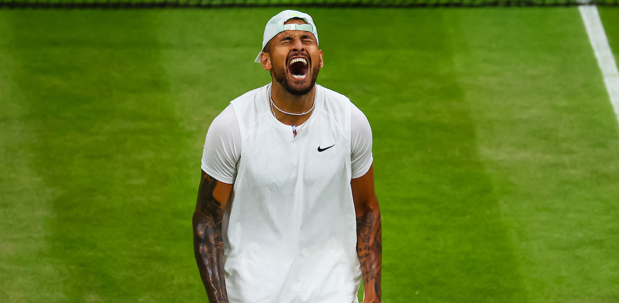 Nick Kyrgios ahead of Wimbledon final against Novak Djokovic