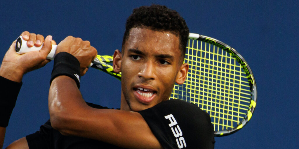 Felix AugerAliassime at the Paris Masters