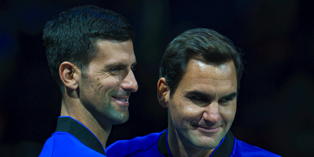 Novak Djokovic Roger Federer Laver Cup 2022