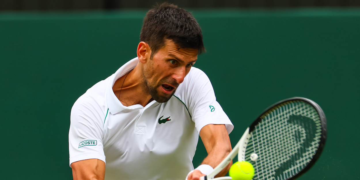 Novak Djokovic demonstrates how to break serve